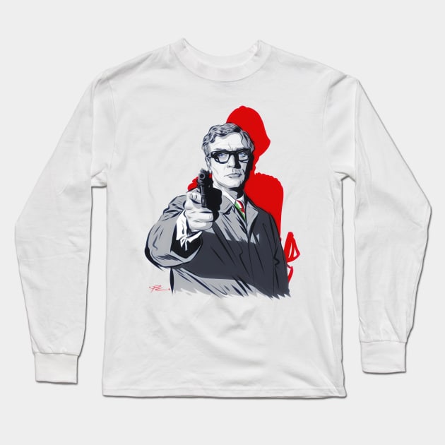 Michael Caine - An illustration by Paul Cemmick Long Sleeve T-Shirt by PLAYDIGITAL2020